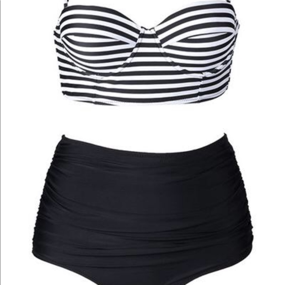 Cupshe High Waist Vintage Look Bikini